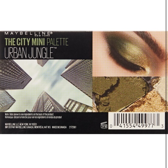 NWT Green Makeup Kit-Maybelline “Urban Jungle” Palette & Urban Decay Glitter - Picture 3 of 12
